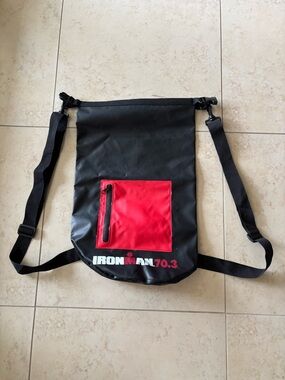 Ironman 70.3 branded roll-top dry bag backpack
